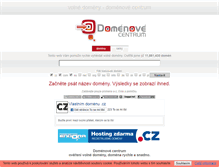 Tablet Screenshot of domenovecentrum.cz
